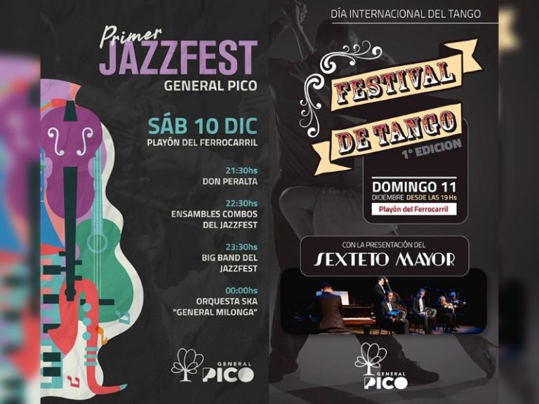Panorama para el fin de semana: Festival de Jazz y Tango en el playón del ferrocarril