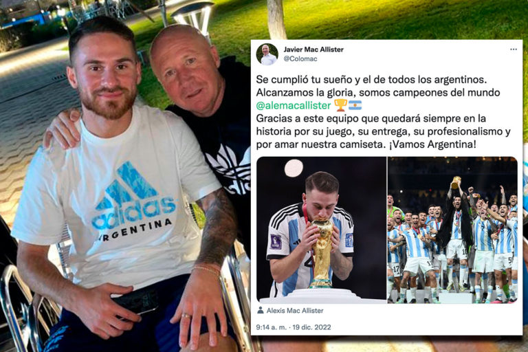 “Se cumplió tu sueño y el de todos los argentinos”, el mensaje del “Colo” Mac Allister a su hijo