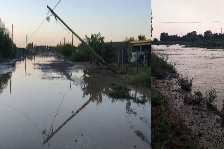 Violento temporal azota a la localidad de 25 de Mayo causando evacuaciones y apagones