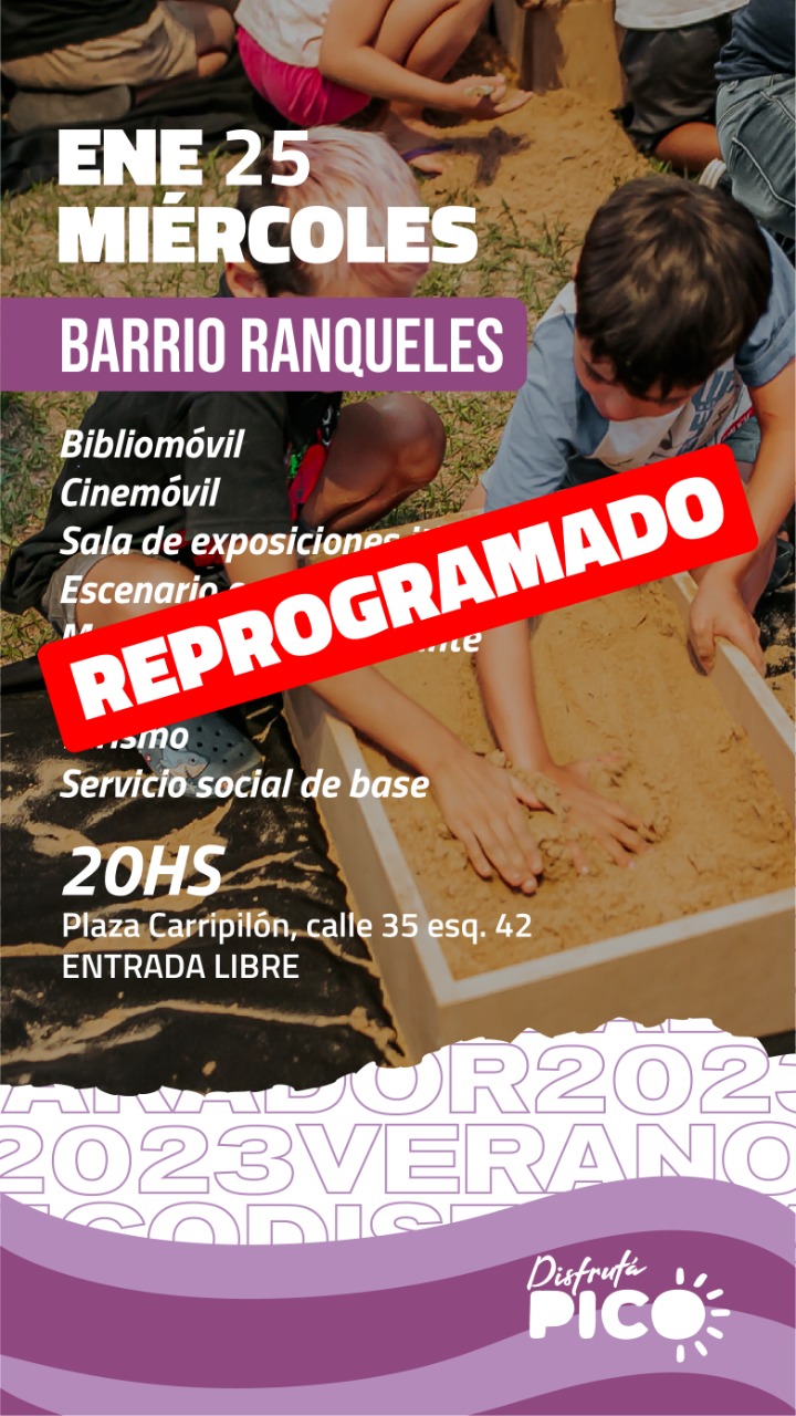 Cultura en territorio fue reprogramada para el viernes 27
