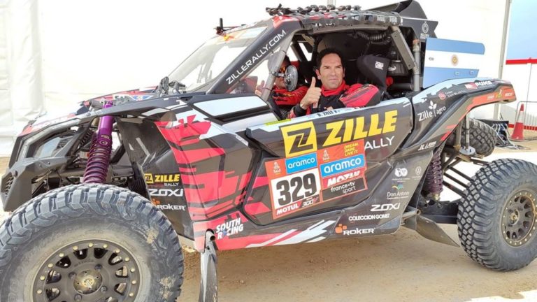 El pampeano David Zille hace historia al ganar la novena etapa del Dakar 2023 en la categoría T3