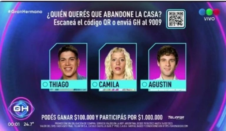 Gran Hermano: Maxi salvó a Nacho y quedaron en placa Camila, Agustín y Thiago