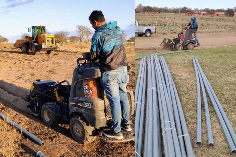Ampliaron la red de agua potable de Luan Toro