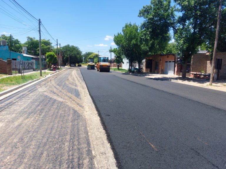 La obra de repavimentación del casco histórico de General Pico ya superó el 40%