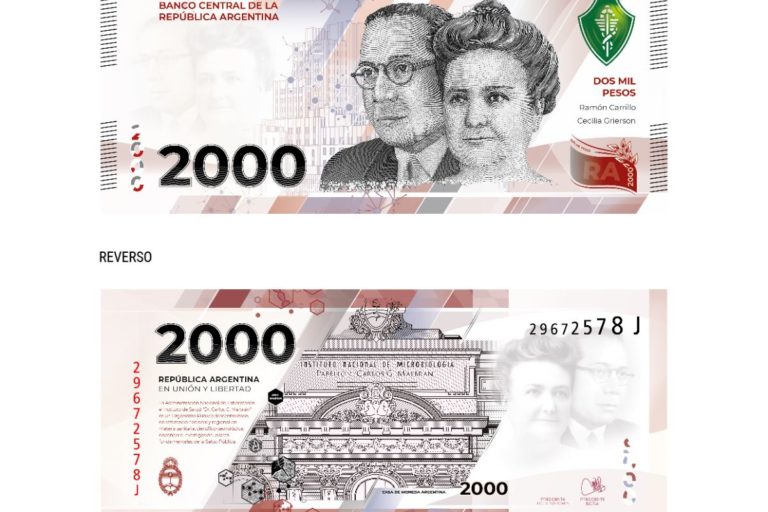 El Banco Central aprobó el nuevo billete de $2.000
