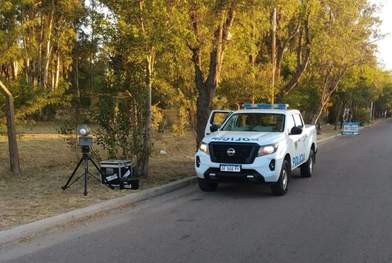 Desarrollaron controles de velocidad en General Pico con un cinemómetro
