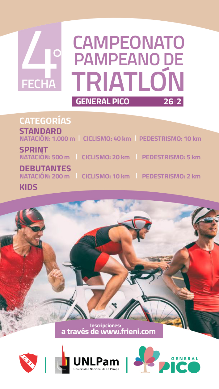 Abiertas las inscripciones para la 4° fecha del campeonato pampeano de triatlón