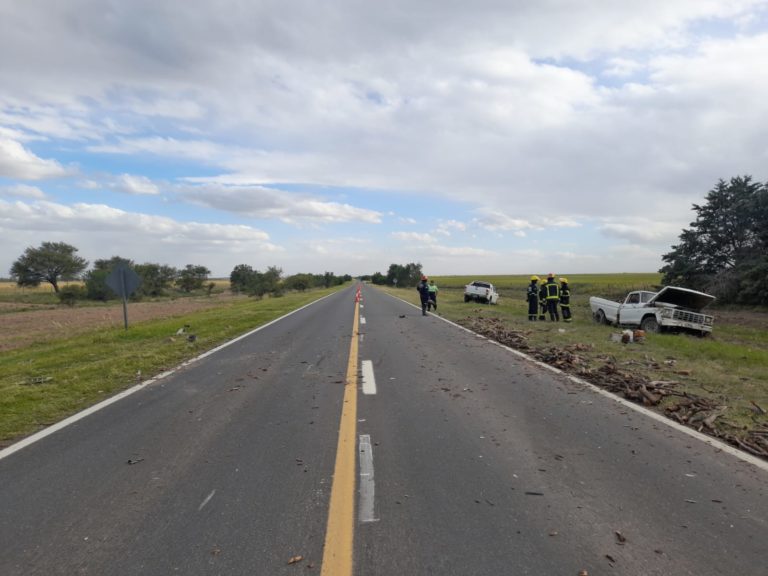 Accidente en la Ruta Nacional 35 provocó la hospitalización de los ocupantes