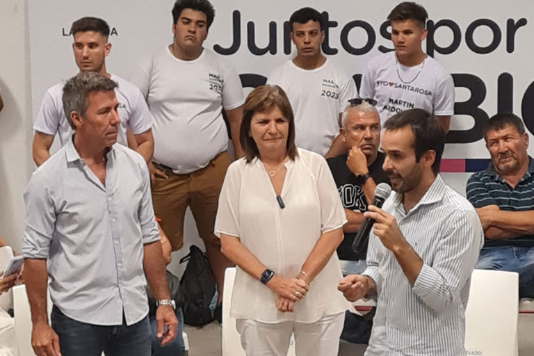 Patricia Bullrich visitó La Pampa respaldando a Martín Maquieyra