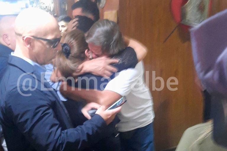 El papá y el abuelo de Lucio Dupuy, viajaron para apoyar a la familia de Fernando Báez Sosa en la lectura del veredicto