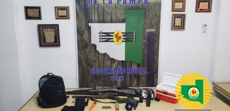 Detienen a cazador furtivo armado en zona rural y decomisan armas y municiones