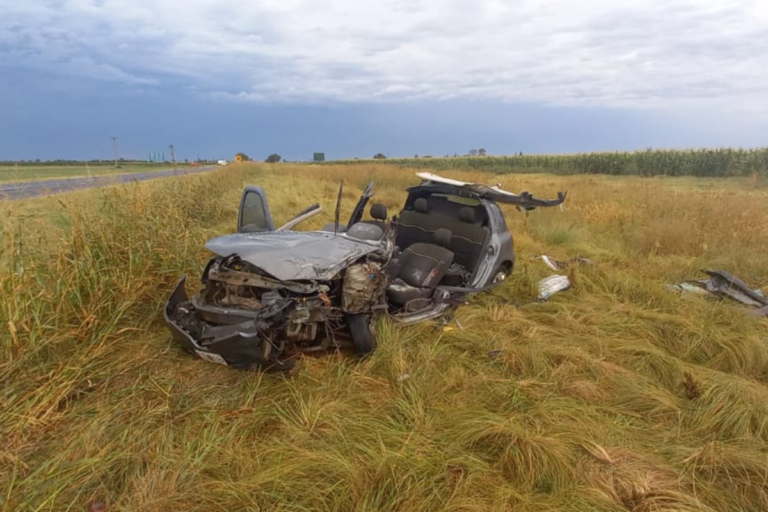 Accidente de tránsito en Ruta Nacional N° 188 dejó heridos en estado grave