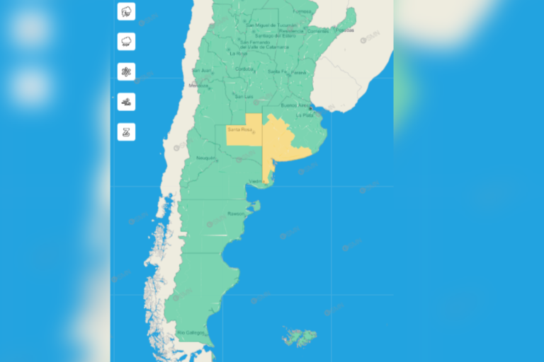 Alerta por tormentas fuertes en La Pampa