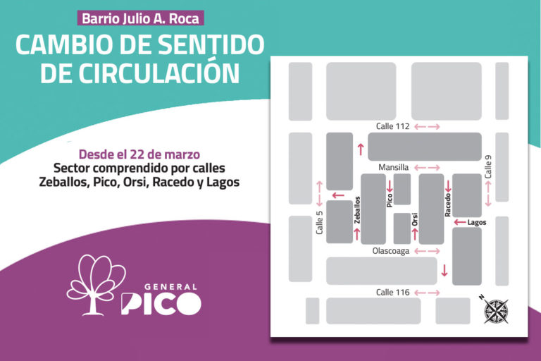 Estás calles del Barrio Roca pasarán a tener sentido único en los próximos días