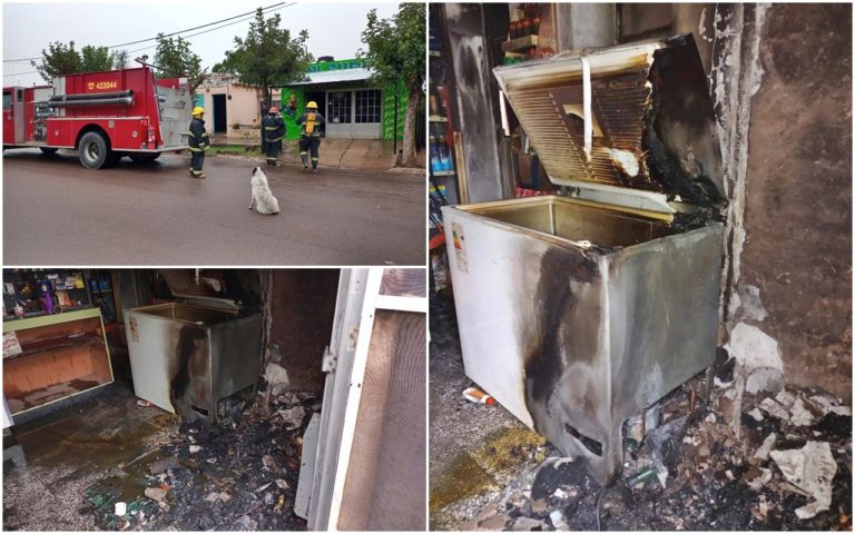 Incendio afectó a un Mini Super de Metileo: trabajó dotación de bomberos de Pico