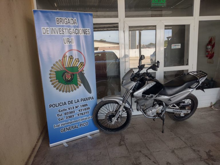Brigada de Investigaciones recuperó una costosa motocicleta en un operativo en Pehuajó
