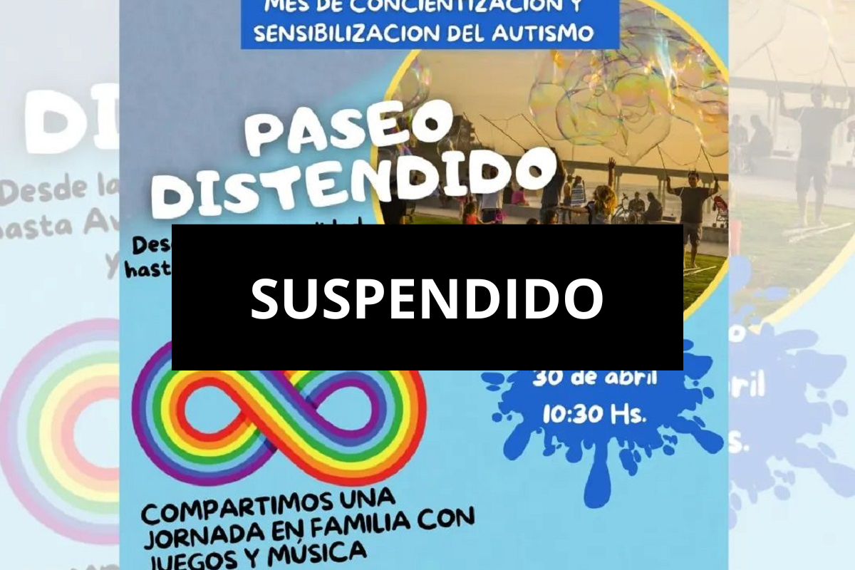 Fue suspendida la Caminata Distendida organizada por Padres TEA
