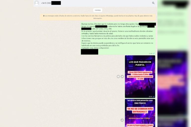 Colegio de alumnos contesta al reclamo de los vecinos de zona sur por supuesta fiesta ilegal