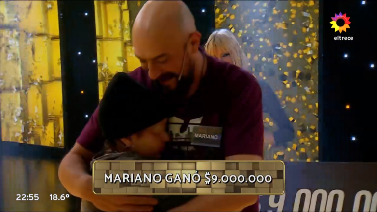Mariano ganó por tercera vez en Los 8 escalones y está más cerca de ayudar a su hija Agustina que padece cáncer