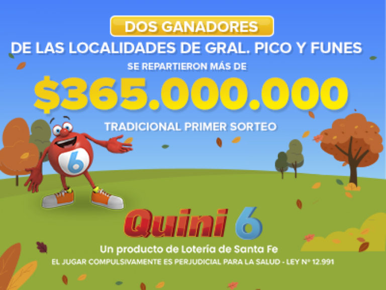 Un apostador de General Pico ganó más de 183 millones en el Quini 6