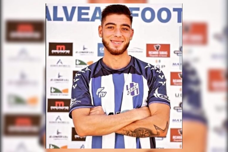 Evoluciona favorable el joven jugador de Alvear FBC, Axel Barón, tras la lesión en el partido del sábado