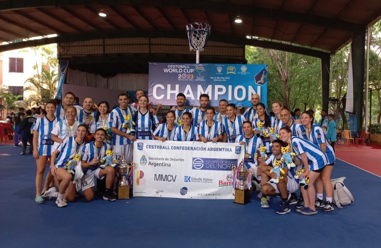 La Selección Argentina de Cestoball se consagró campeón mundial en India: Gerbaudo fue elegida mejor defensora