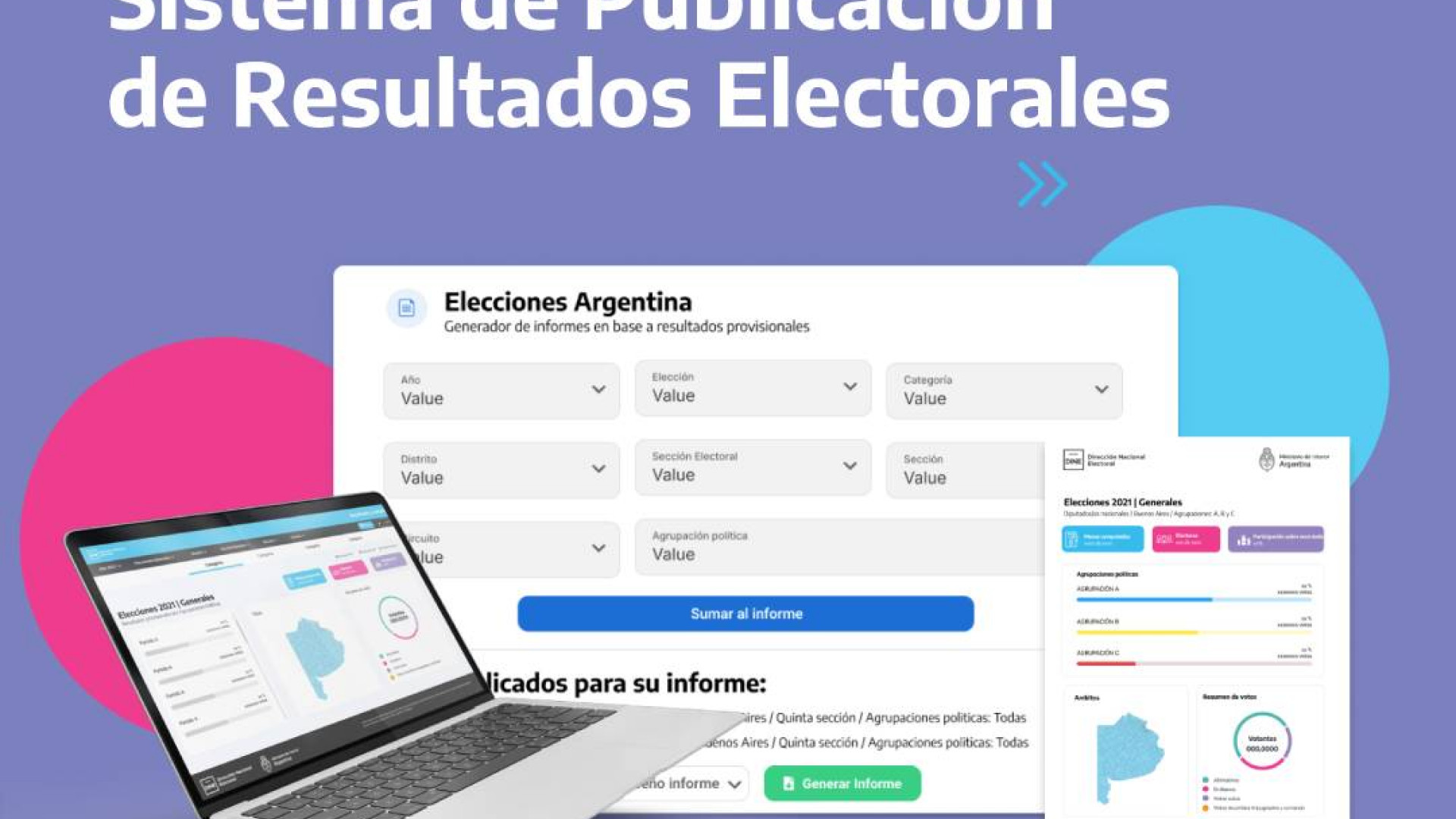 El Ministerio del Interior lanzó el Sistema de Publicación de Resultados Electorales históricos