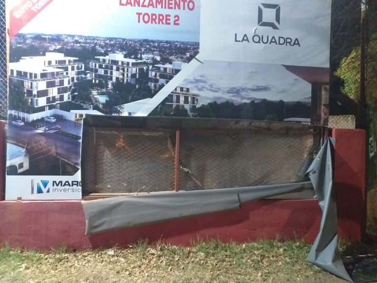 El club Independiente también fue víctima del vandalismo