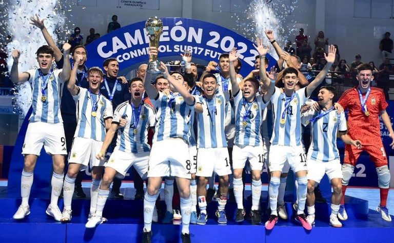 Argentina venció a Brasil y se coronó campeón del Sudamericano Sub 17 de futsal