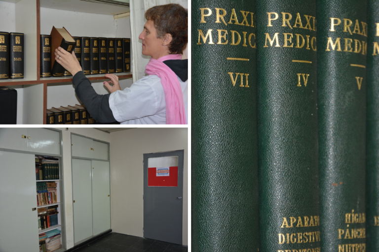La biblioteca del Hospital Centeno volvió a abrir sus puertas