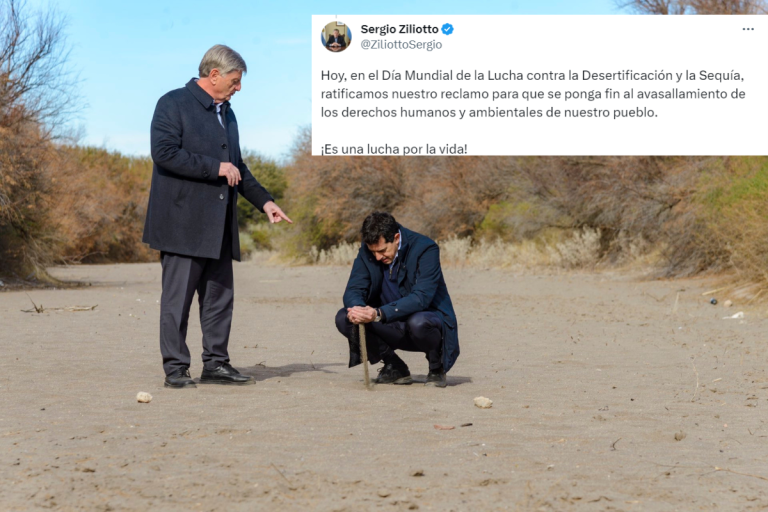 Ziliotto reiteró la lucha por el río Atuel en el Día Mundial contra la Desertificación y Sequía