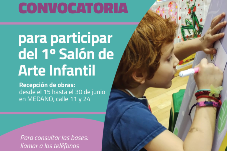 Convocan a artistas menores de 11 años para participar del primer salón de arte infantil