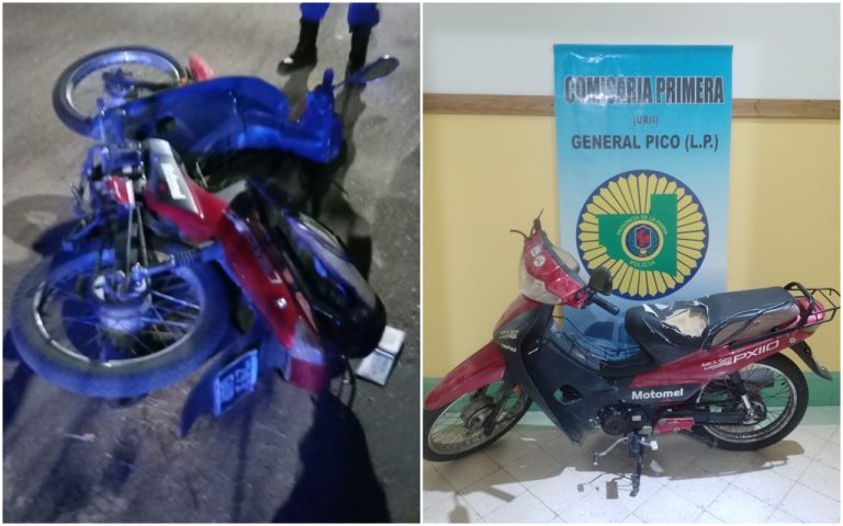 Procedimiento policial frustra robo de motocicleta