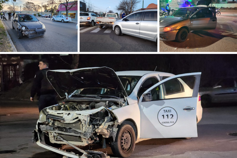 Un duro choque le da cierre a una accidentada jornada en las calles piquenses: se registraron 6 siniestros a lo largo del día