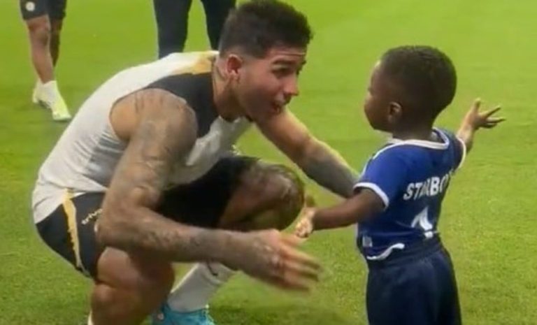El tierno gesto de Enzo Fernández: quién es el pequeño fanático de Chelsea que despertó suspiros en todo el mundo