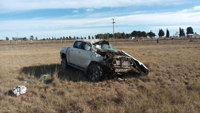 Falleció un vecino de Chacharramendi en un vuelco