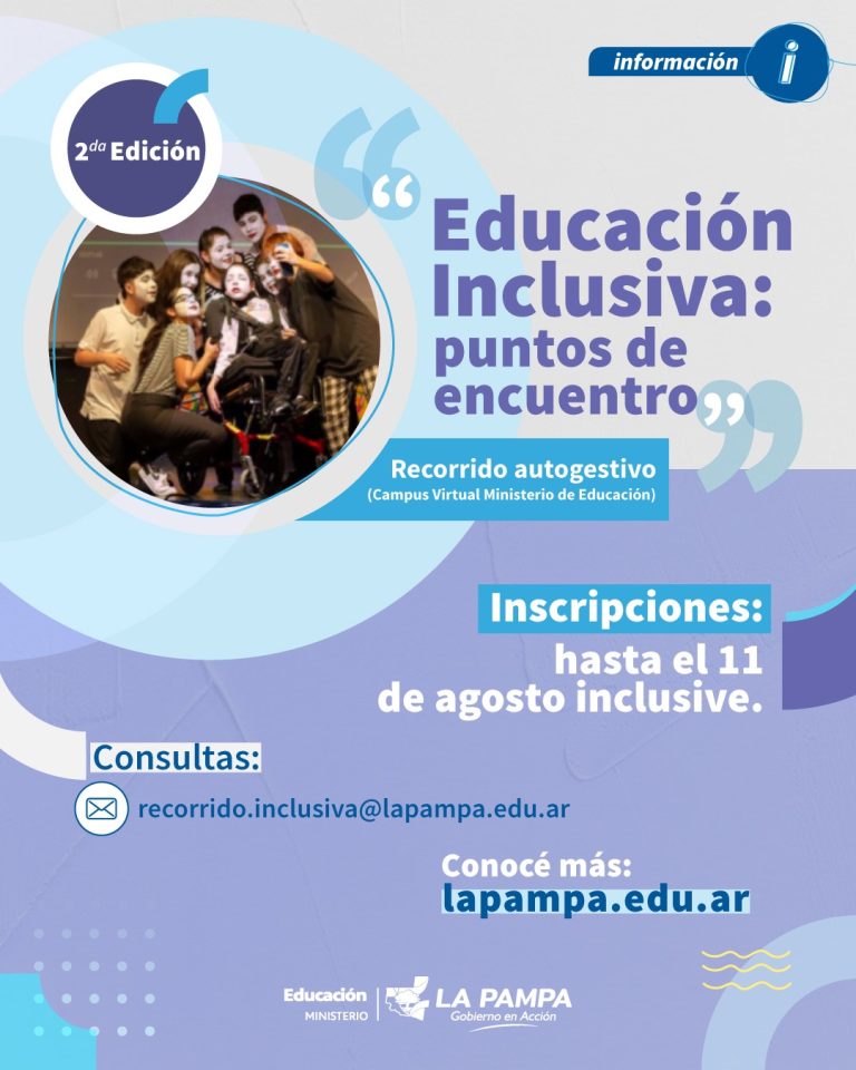 Nueva edición del recorrido autogestivo sobre educación inclusiva en La Pampa