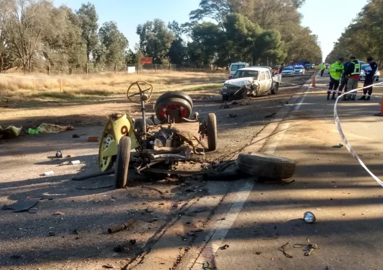 Trágico accidente en ruta nacional 5 frente al Frigorífico Carnes Pampeanas: Un niño de 6 años y un hombre de 65 pierden la vida