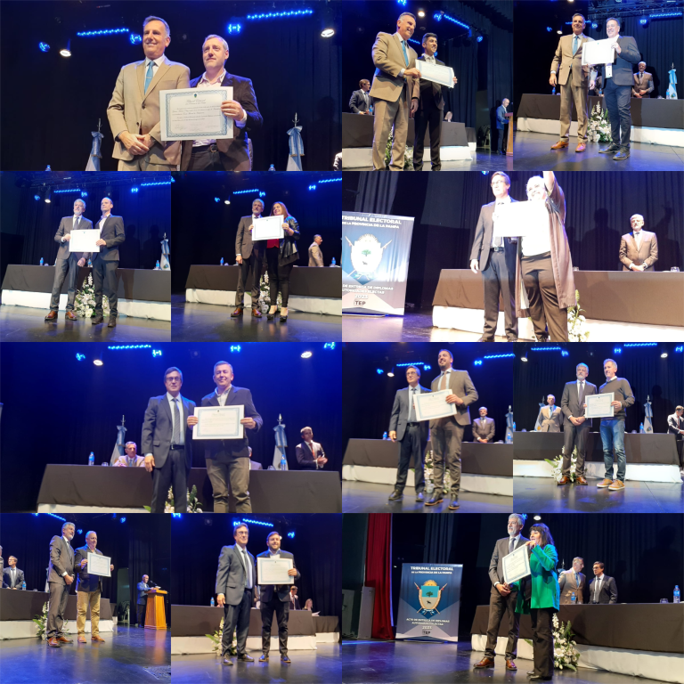 FOTOS: entregaron diplomas a autoridades electas de 15 municipios pampeanos