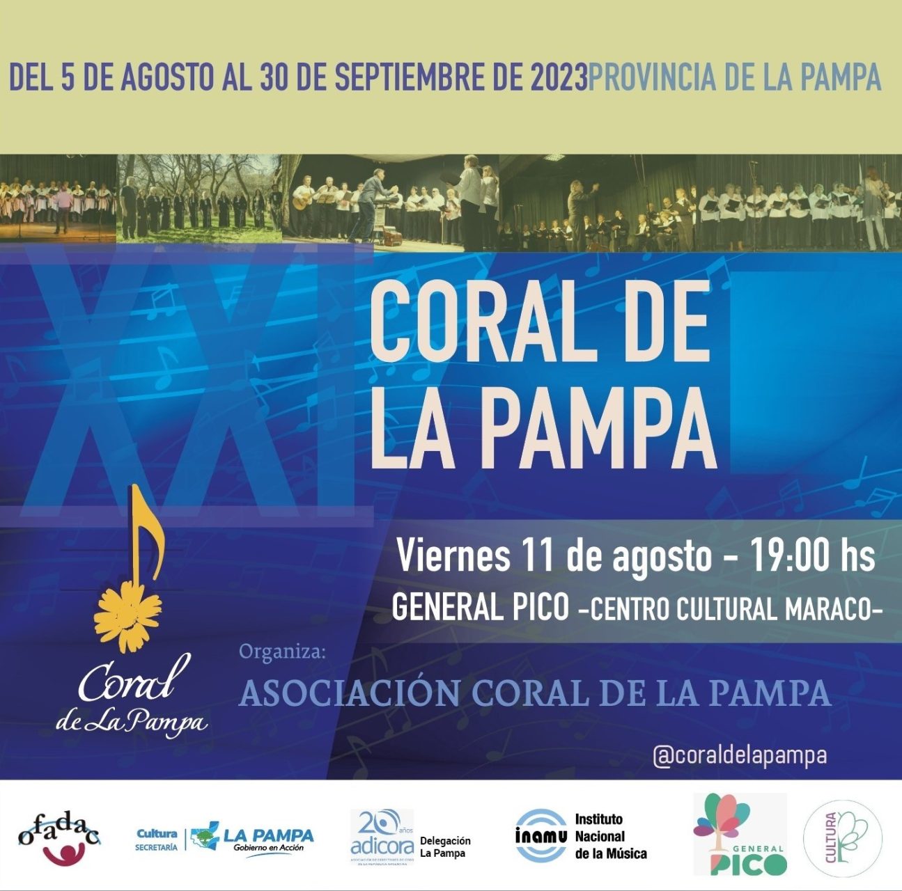 General Pico vibra al ritmo del XXI Encuentro Coral de La Pampa: Una noche de voces y tradición en el Centro Cultural Maracó
