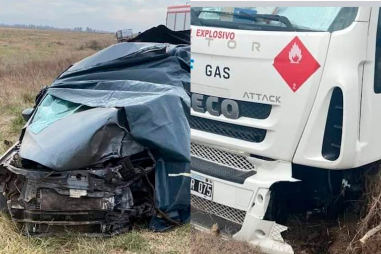 Un camión de General Pico y un auto chocaron en cerca de Villegas: hay una persona fallecida