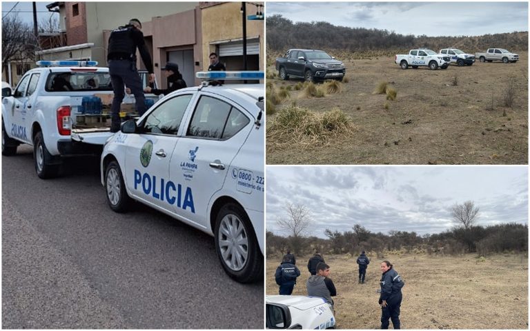Fuerte despliegue policial y allanamientos en Ingeniero Luiggi: recuperan elementos valuados en 3 millones de pesos