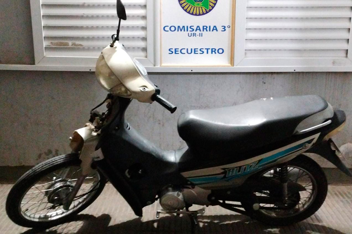 Un menor robó dos motos en General Pico y fueron recuperadas por la policía