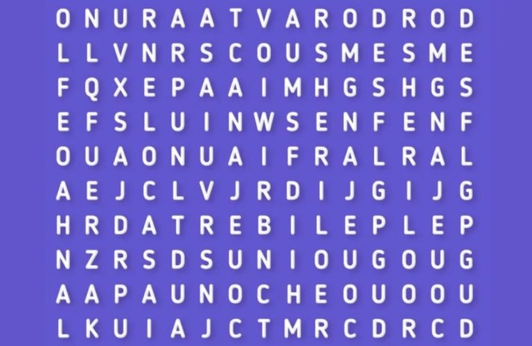 Reto visual para detallistas: encontrá la palabra NOCHE en solo 5 segundos