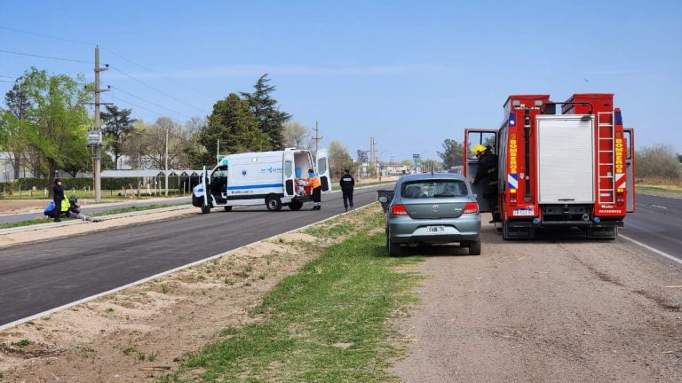 El hombre accidentado frente al predio de la Asociación Italiana sufrió un traumatismo endocraneal