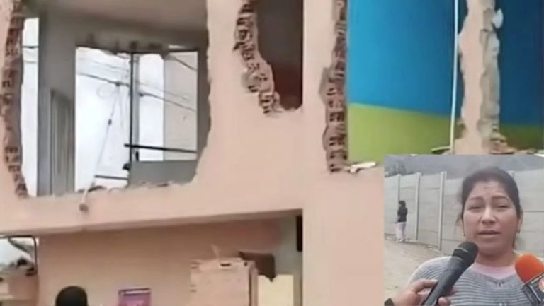 Perú: su exmarido la demandó para que abandone su casa y ella la demolió; “Ahí está su terreno, la casa no”