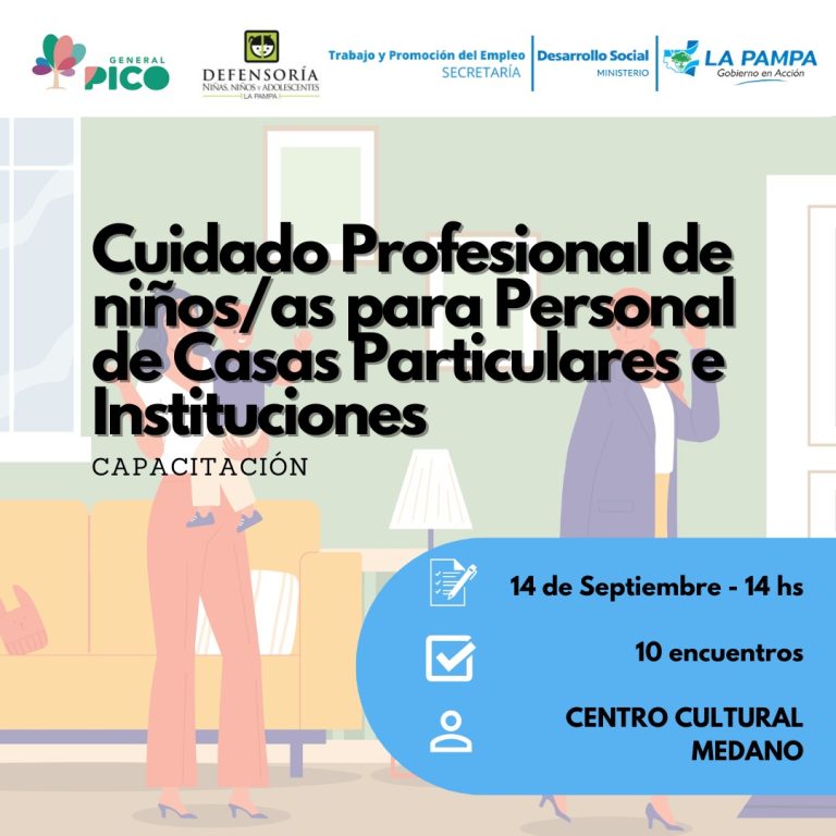 El municipio brindará un curso sobre cuidado profesional de las infancias