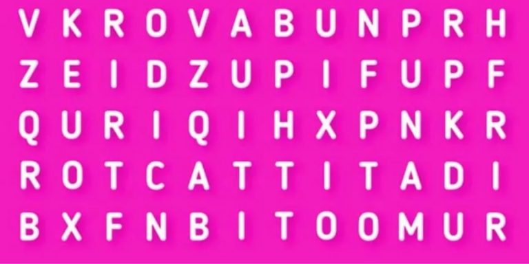 Reto visual nivel imposible: encontrá la palabra ACTOR oculta en esta complicada sopa de letras