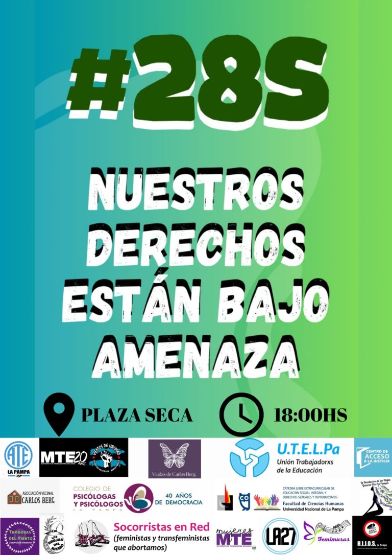 Hoy a las 18 horas, distintas organizaciones locales convocan a “defender los derechos ante la amenaza de perderlos”