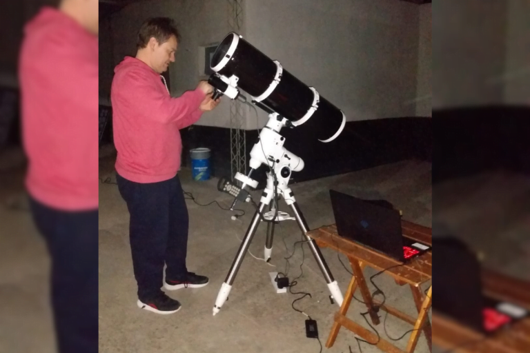 Astrónomos pampeanos lograron divisar un asteroide y captar información importante que fue enviada a un instituto español